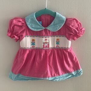 Curls & Twirls Smocked Outfit Bubblegum